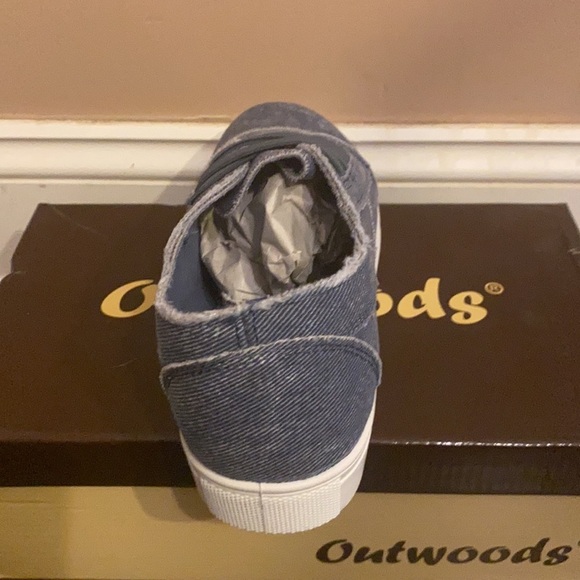 FINAL PRICE NIB Blue Outwoods Slip On Sneakers - Picture 6 of 7